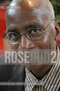 Writer Daniel Maximin at the Salon du Livre (Book Fair) in Paris, March 2006....Copyright©Pascal Saez/Writer Pictures/Rosebud2