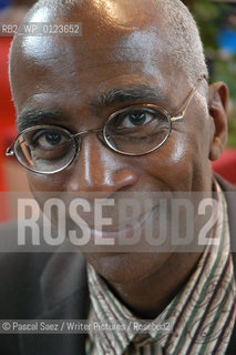 Writer Daniel Maximin at the Salon du Livre (Book Fair) in Paris, March 2006....Copyright©Pascal Saez/Writer Pictures/Rosebud2