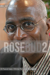 Writer Daniel Maximin at the Salon du Livre (Book Fair) in Paris, March 2006....Copyright©Pascal Saez/Writer Pictures/Rosebud2