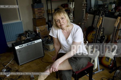 Grace Maxwell, partner of musician Edwyn Collins pictured at their recording studios in London ..copyright©Justin Griffiths-Williams/Writer Pictures/Rosebud2