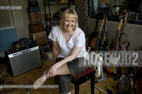 Grace Maxwell, partner of musician Edwyn Collins pictured at their recording studios in London ..copyright©Justin Griffiths-Williams/Writer Pictures/Rosebud2