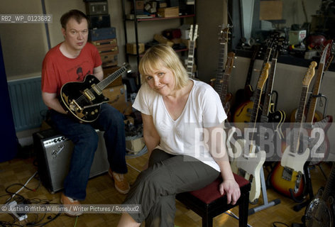 Grace Maxwell, partner of musician Edwyn Collins pictured at their recording studios in London ..copyright©Justin Griffiths-Williams/Writer Pictures/Rosebud2
