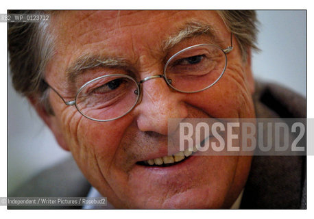 Peter Mayle, author photographed in the Dukes Hotel, London.. .copyright©Independent/Writer Pictures/Rosebud2