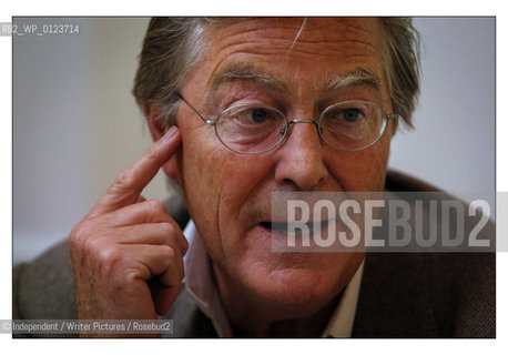 Peter Mayle, author photographed in the Dukes Hotel, London.. .copyright©Independent/Writer Pictures/Rosebud2