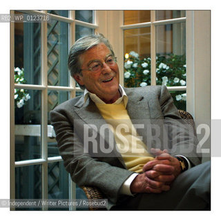 Peter Mayle, author photographed in the Dukes Hotel, London.. .copyright©Independent/Writer Pictures/Rosebud2