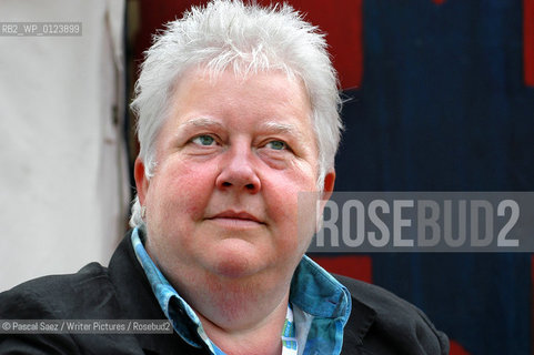 14 August 2004 - Edinburgh, UK - Scottish crime writer Val McDermid .at the Edinburgh International Book Festival ..©Pascal Saez/Writer Pictures/Rosebud2