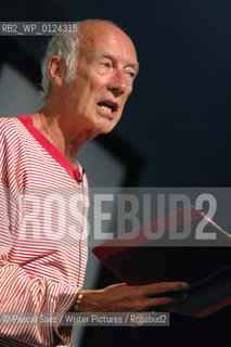 British poet and writer Roger McGough at the Edinburgh International Book Festival...Copyright©Pascal Saez/Writer Pictures/Rosebud2