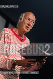 British poet and writer Roger McGough at the Edinburgh International Book Festival...Copyright©Pascal Saez/Writer Pictures/Rosebud2