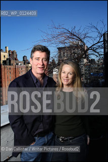 Jay McInerney and his fourth wife Anne Hearst  at their Manhattan home in New York, USA...copyright©Dan Callister/Writer Pictures/Rosebud2