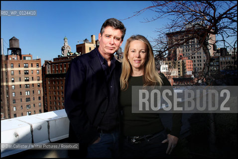 Jay McInerney and his fourth wife Anne Hearst  at their Manhattan home in New York, USA...copyright©Dan Callister/Writer Pictures/Rosebud2