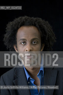 Novelist Dinaw Mengestu, whose highly acclaimed novel Children of the Revolution has just been published, pictured at the Guardian Hay Festival...copyright©Justin Griffiths-Williams/Writer Pictures/Rosebud2