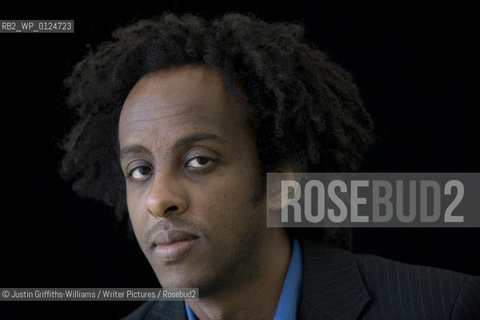 Novelist Dinaw Mengestu, whose highly acclaimed novel Children of the Revolution has just been published, pictured at the Guardian Hay Festival...copyright©Justin Griffiths-Williams/Writer Pictures/Rosebud2