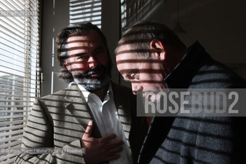 John Lloyd and John Mitchinson (beard) co authors..Copyright©Graham Jepson/Writer Pictures/Rosebud2