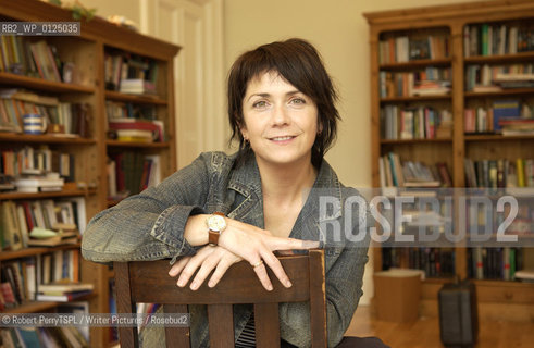 Denise Mina, author, in her Glasgow flat. .copyright©Robert PerryTSPL/Writer Pictures/Rosebud2