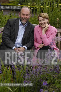 Fiona Armstrong and festival director Alistair Moffat at Borders Book Festival, 23/06/07..©/Writer Pictures/Rosebud2