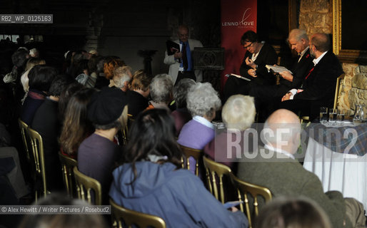 Lennoxlove Book Festival in East Haddington.James Runcie, Roddy Martine and Alistair Moffat share their thoughts and feelings about East Lothian...Copyright©Alex Hewitt/Writer Pictures/Rosebud2