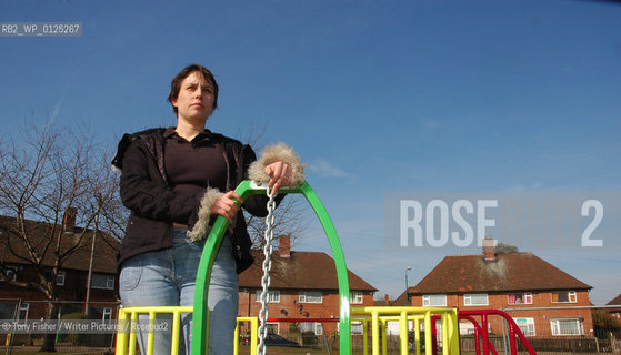 Debut Author Nicola Monaghan pictured on the Broxtove Estate in her home town of Nottingham. Her first novel The Killing Jar is inspired by the characters who lived around her as she grew up on estates like this one...Copyright©Tony Fisher/Writer Pictures/Rosebud2