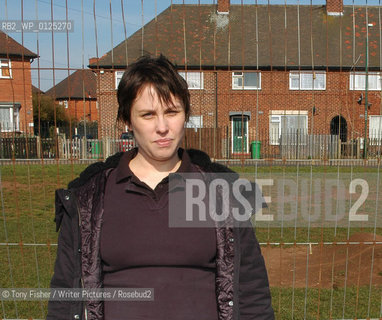 Debut Author Nicola Monaghan pictured on the Broxtove Estate in her home town of Nottingham. Her first novel The Killing Jar is inspired by the characters who lived around her as she grew up on estates like this one...Copyright©Tony Fisher/Writer Pictures/Rosebud2