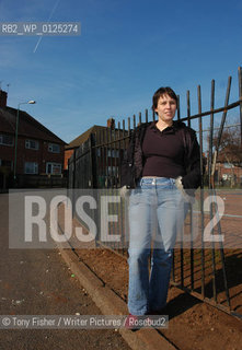 Debut Author Nicola Monaghan pictured on the Broxtove Estate in her home town of Nottingham. Her first novel The Killing Jar is inspired by the characters who lived around her as she grew up on estates like this one...Copyright©Tony Fisher/Writer Pictures/Rosebud2