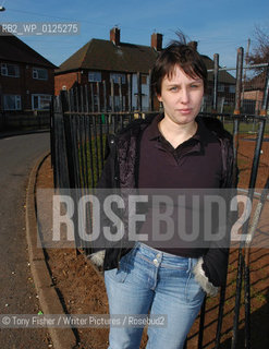 Debut Author Nicola Monaghan pictured on the Broxtove Estate in her home town of Nottingham. Her first novel The Killing Jar is inspired by the characters who lived around her as she grew up on estates like this one...Copyright©Tony Fisher/Writer Pictures/Rosebud2