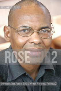 Guinean writer  Tierno Monenembo at the Salon du Livre (Book Fair) in Paris, March 2006..Copyright©Pascal Saez.Pascal Saez/Writer Pictures/Rosebud2