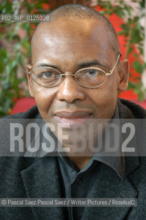 Guinean writer  Tierno Monenembo at the Salon du Livre (Book Fair) in Paris, March 2006..Copyright©Pascal Saez.Pascal Saez/Writer Pictures/Rosebud2