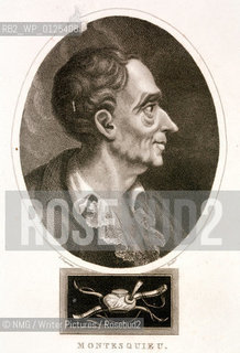 Charles De Secondat Montesquieu (1689-1755).French philosopher & jurist..copyright©NMG/Writer Pictures/Rosebud2