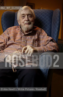 Poet and Writer Edwin Morgan. Scots Makar, in effect Scotlands poet laureate...Copyright©Alex Hewitt/Writer Pictures/Rosebud2