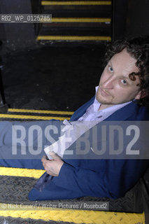 Ewan Morrison: Glasweigan director turned author . Swung charts his adventures in the Swinging subculture of Scotland.describing himself as Scottish purveyor of Erudite Filth ..copyright©Nick Cunard/Writer Pictures/Rosebud2