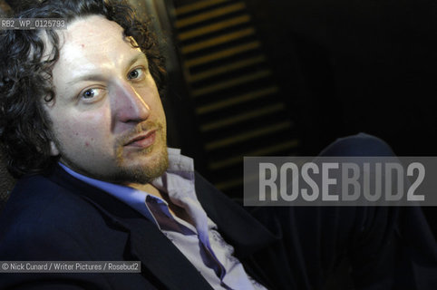 Ewan Morrison: Glasweigan director turned author . Swung charts his adventures in the Swinging subculture of Scotland.describing himself as Scottish purveyor of Erudite Filth ..copyright©Nick Cunard/Writer Pictures/Rosebud2