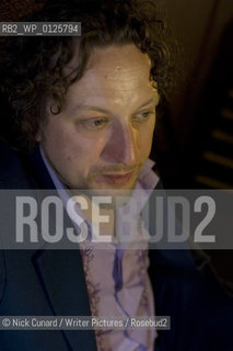 Ewan Morrison: Glasweigan director turned author . Swung charts his adventures in the Swinging subculture of Scotland.describing himself as Scottish purveyor of Erudite Filth ..copyright©Nick Cunard/Writer Pictures/Rosebud2