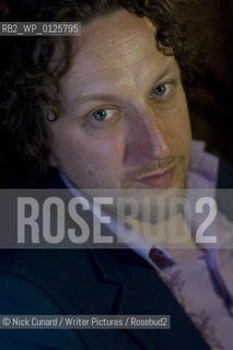 Ewan Morrison: Glasweigan director turned author . Swung charts his adventures in the Swinging subculture of Scotland.describing himself as Scottish purveyor of Erudite Filth ..copyright©Nick Cunard/Writer Pictures/Rosebud2