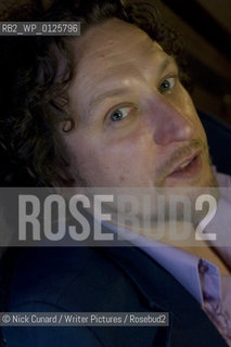 Ewan Morrison: Glasweigan director turned author . Swung charts his adventures in the Swinging subculture of Scotland.describing himself as Scottish purveyor of Erudite Filth ..copyright©Nick Cunard/Writer Pictures/Rosebud2