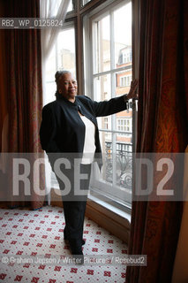 Toni Morrison, US author, photographed at Claridges Hotel, London.  .copyright©Graham Jepson/Writer Pictures/Rosebud2
