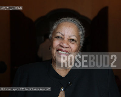 Toni Morrison, US author, photographed at Claridges Hotel, London.  .copyright©Graham Jepson/Writer Pictures/Rosebud2