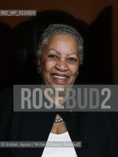 Toni Morrison, US author, photographed at Claridges Hotel, London.  .copyright©Graham Jepson/Writer Pictures/Rosebud2