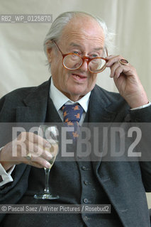 Writer John Mortimer, creator of Rumpole of the Bailey at the Edinburgh International Book Festival...Copyright©Pascal Saez/Writer Pictures/Rosebud2