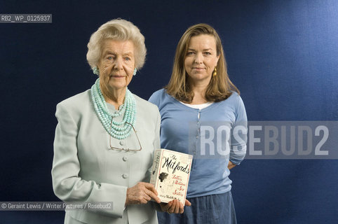 Charlotte Mosley, The Dowager Duchess of Devonshire with editor Deborah Devonshire at The Edinburgh International Book Festival 2008.Charlotte is the youngest of The Mitford Sisters and they have written a book about the collective correspondence of the sisters over eight decades about Twentieth Century life..Copyright©Geraint Lewis/Writer Pictures/Rosebud2