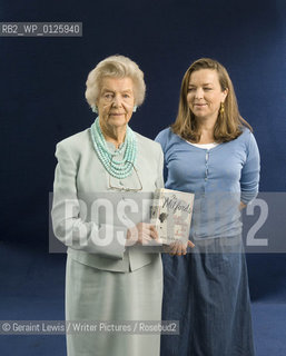 Charlotte Mosley, The Dowager Duchess of Devonshire with editor Deborah Devonshire at The Edinburgh International Book Festival 2008.Charlotte is the youngest of The Mitford Sisters and they have written a book about the collective correspondence of the sisters over eight decades about Twentieth Century life..Copyright©Geraint Lewis/Writer Pictures/Rosebud2