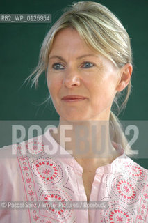 British writer Kate Mosse, author of Labyrinth and a founder of the Orange Prize at the Edinburgh International Book Festival...Copyright©Pascal Saez/Writer Pictures/Rosebud2
