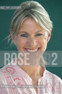 British writer Kate Mosse, author of Labyrinth and a founder of the Orange Prize at the Edinburgh International Book Festival...Copyright©Pascal Saez/Writer Pictures/Rosebud2