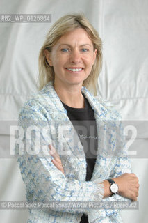 British writer, presenter and founder of the Orange Prize Kate Mosse at the Edinburgh International Festival 2005..Copyright©Pascal Saez.Pascal Saez/Writer Pictures/Rosebud2