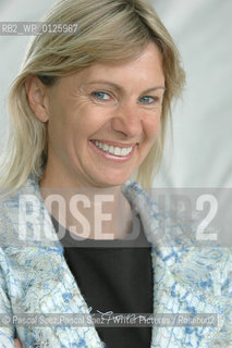 British writer, presenter and founder of the Orange Prize Kate Mosse at the Edinburgh International Festival 2005..Copyright©Pascal Saez.Pascal Saez/Writer Pictures/Rosebud2
