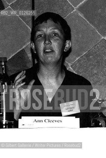Ann Cleeves, Shots in the dark mystery festival, Nottingham 1994..copyright©Gilbert Gallerne/Writer Pictures/Rosebud2