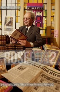 Alexander McCall Smith, Patron of the Christian Aid Book Fair for 2004..Sandy was signing copies of his books and also wrote an inscription on the first installment of 44 Scotland Street, his Scotsman Serial..Copyright©Rob McDougall/TSPL/Writer Pictures/Rosebud2