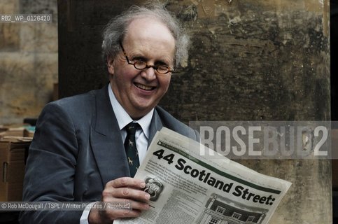 Alexander McCall Smith, Patron of the Christian Aid Book Fair for 2004..Sandy was signing copies of his books and also wrote an inscription on the first installment of 44 Scotland Street, his Scotsman Serial..Copyright©Rob McDougall/TSPL/Writer Pictures/Rosebud2