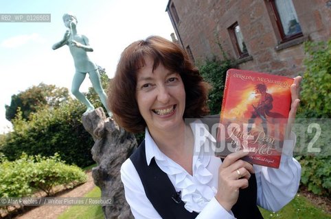 Geraldine McCaughrean the author of the official sequel to J.M.Barries Peter Pan.. Peter Pan in Scarlet..photographed at J.M.Barries birth place, in Kirriemuir...Copyright©Alan Peebles//Writer Pictures/Rosebud2
