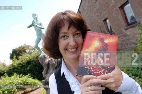 Geraldine McCaughrean the author of the official sequel to J.M.Barries Peter Pan.. Peter Pan in Scarlet..photographed at J.M.Barries birth place, in Kirriemuir...Copyright©Alan Peebles//Writer Pictures/Rosebud2