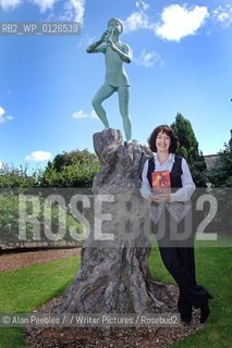 Geraldine McCaughrean the author of the official sequel to J.M.Barries Peter Pan.. Peter Pan in Scarlet..photographed at J.M.Barries birth place, in Kirriemuir...Copyright©Alan Peebles//Writer Pictures/Rosebud2