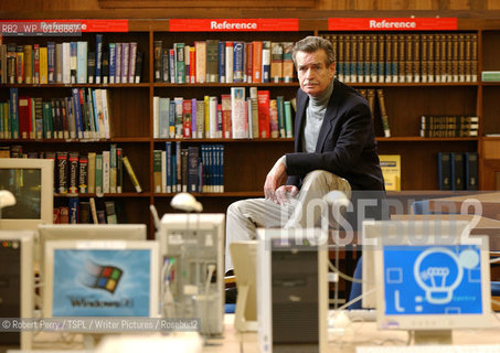 Writer William McIlvanney in the public library in Sinclair Street, Glasgow. ..copyright©Robert Perry/TSPL/Writer Pictures/Rosebud2